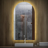 Specchio LED Semiovale 2 | Pulsante touch | Luce bianca calda - Reyze Serie Ambient Modello 1